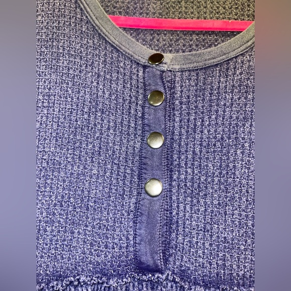 Free People Marissa Henley Waffle size medium - Picture 6 of 12